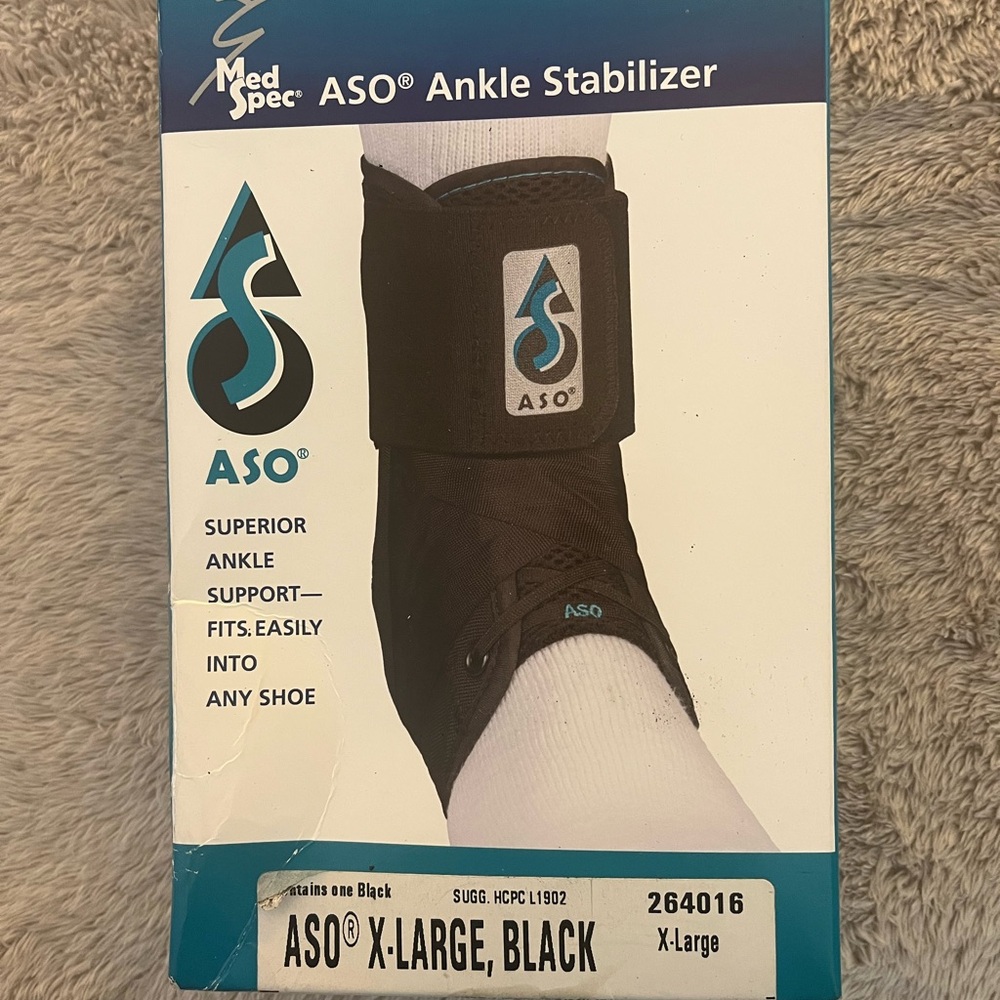 ASO Ankle Stabilizer - Black